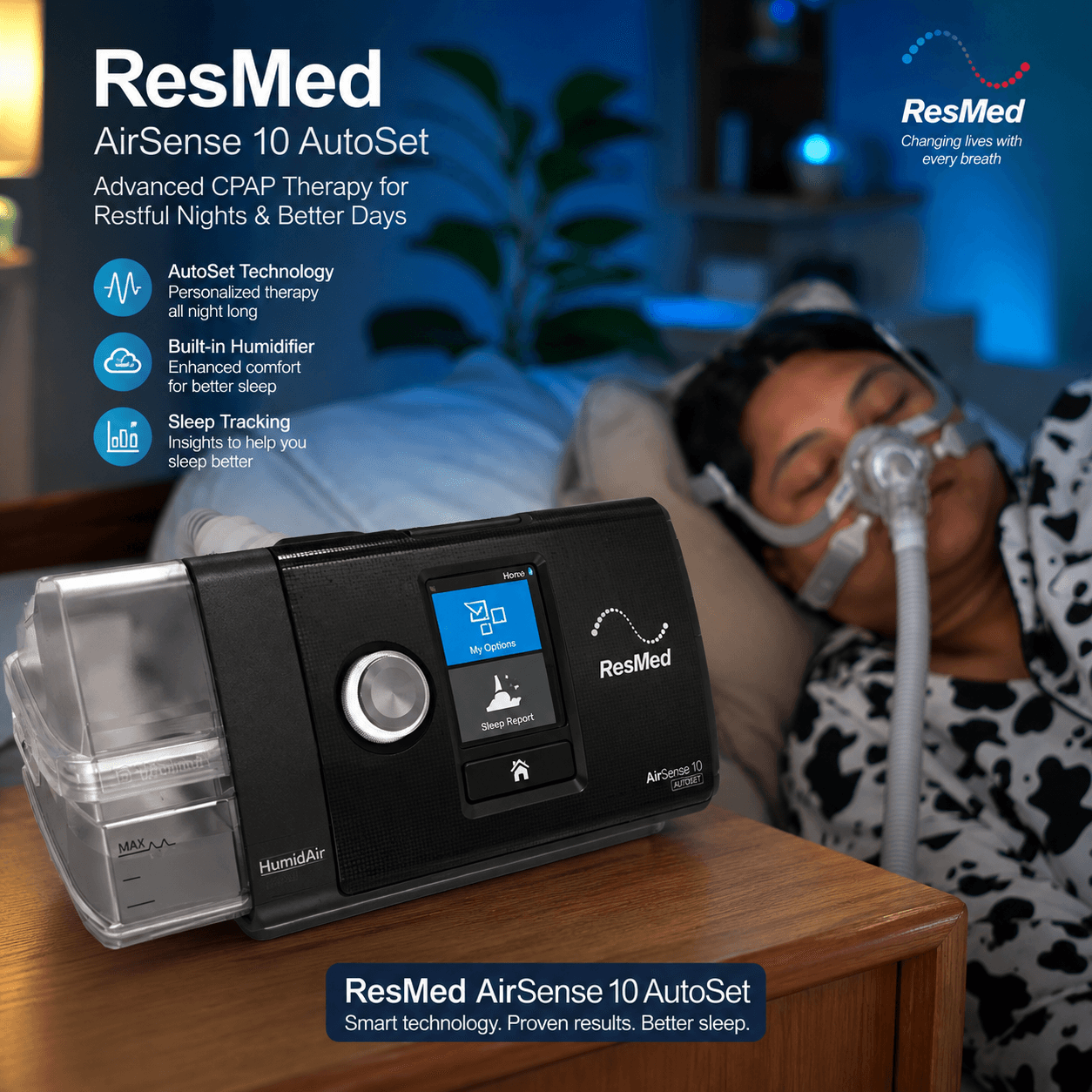 Resmed AirSense 10 AutoSet CPAP Machine
