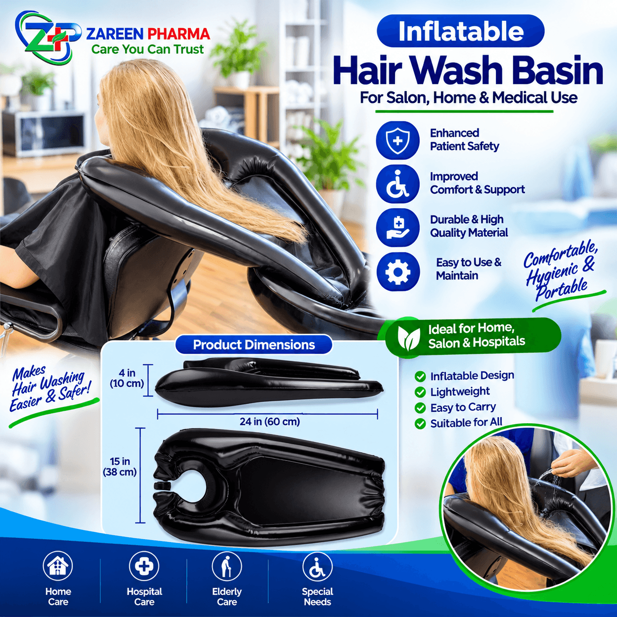 Portable Hair Wash Basin